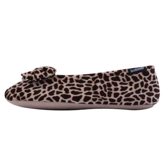Chausson ballerines imprimé girafe