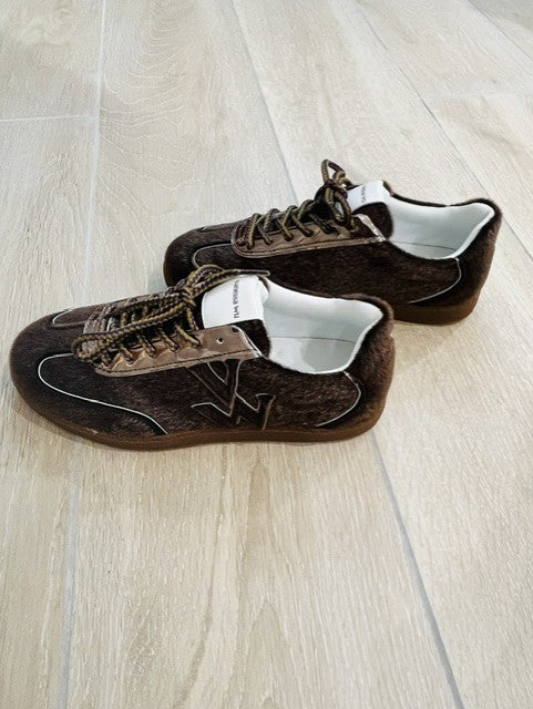 Baskets AURA Initials chocolat
