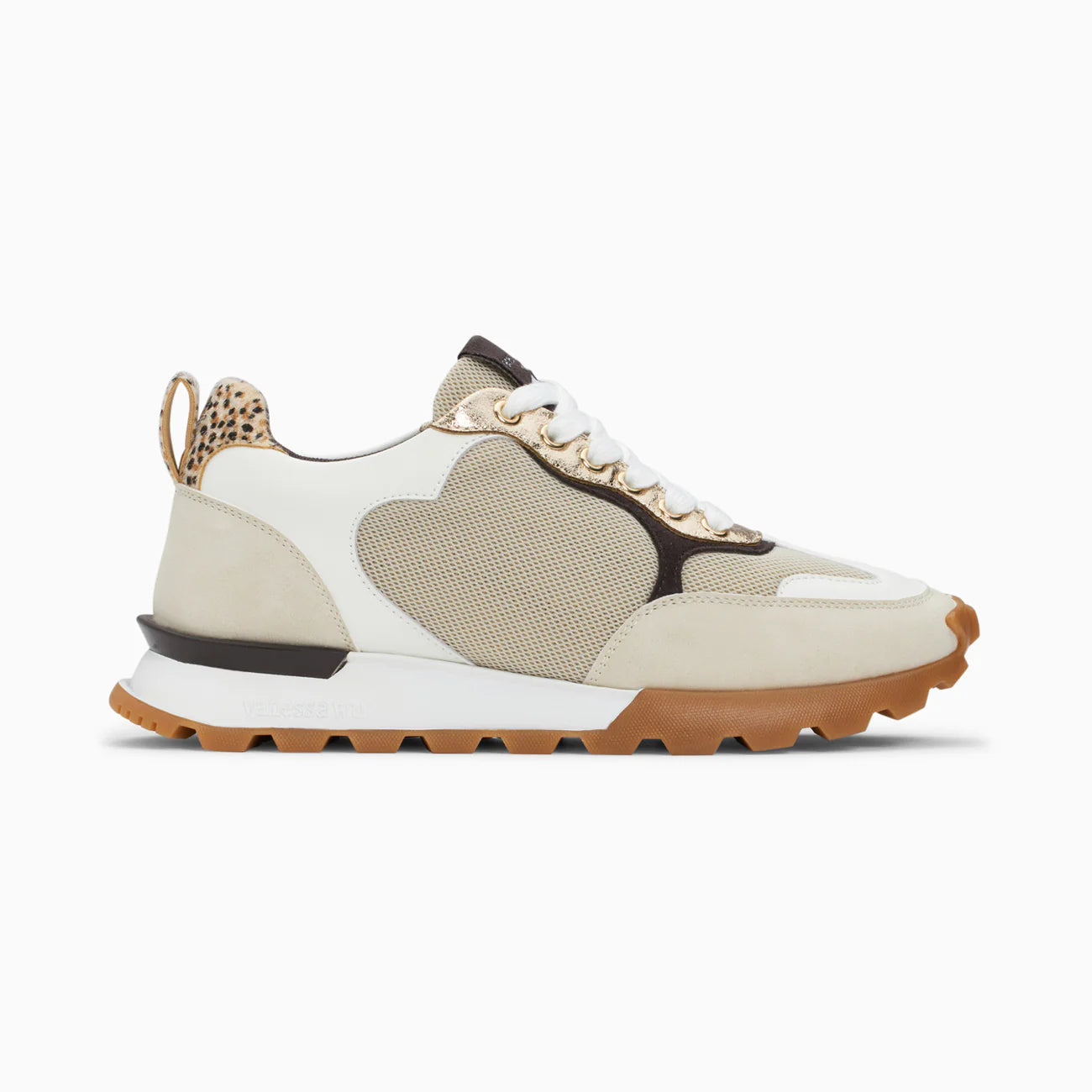 Baskets Gloria beiges à semelle running