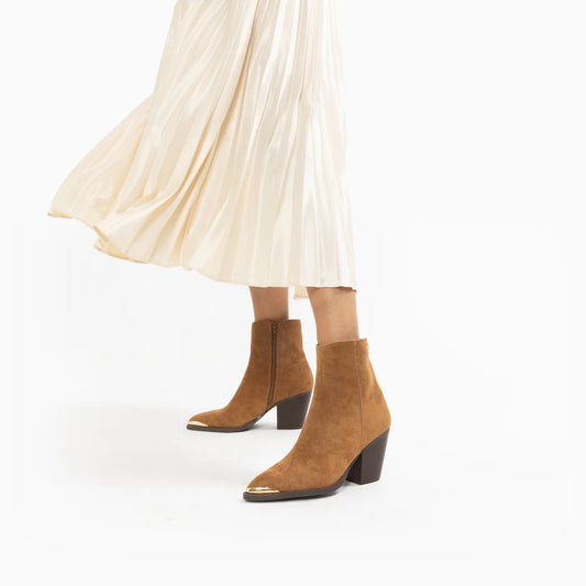 Bottines santiags Jenn camel