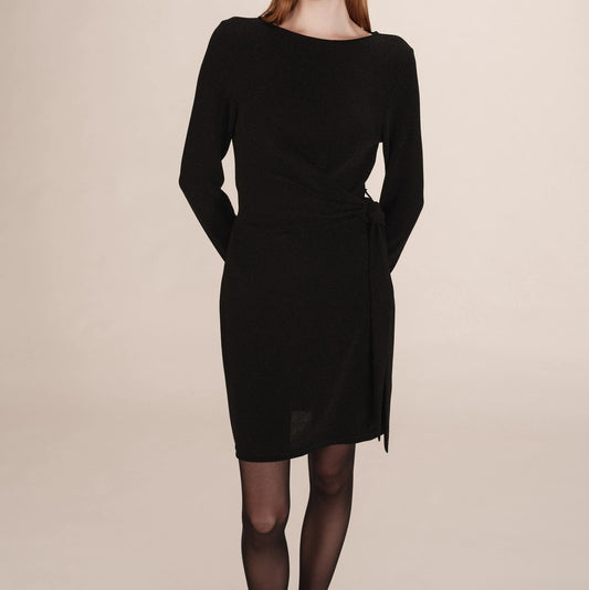 Robe en lurex noir Tea