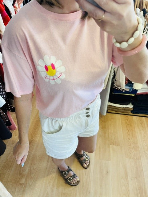 T-shirt rose Marguerite