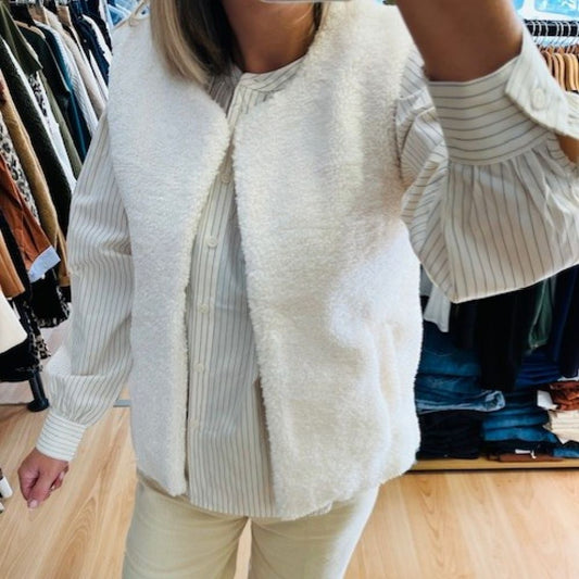 Veste sans manches écru Sinatra