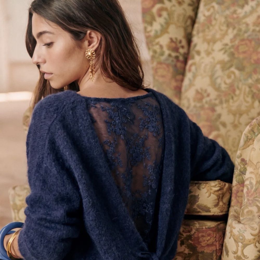 Pull bleu marine Domitille