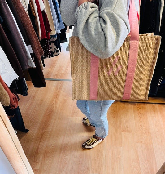 Sac Inès beige/rose