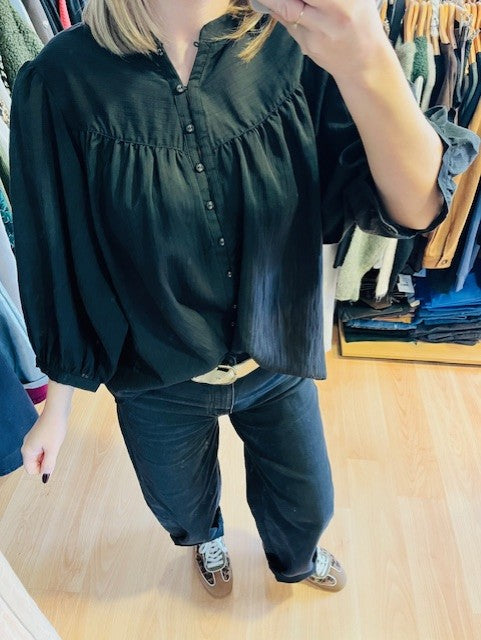 Blouse oversize noire Vanille