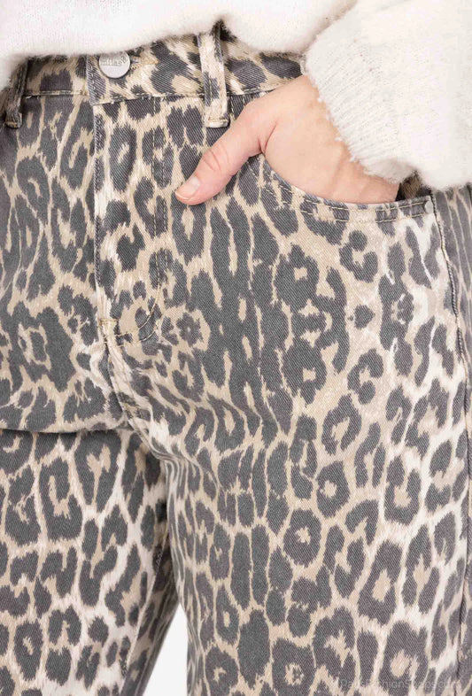 Jeans Malo imprimé léopard
