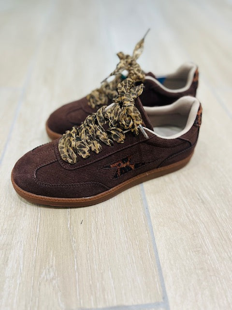 Baskets AURA Initials chocolat