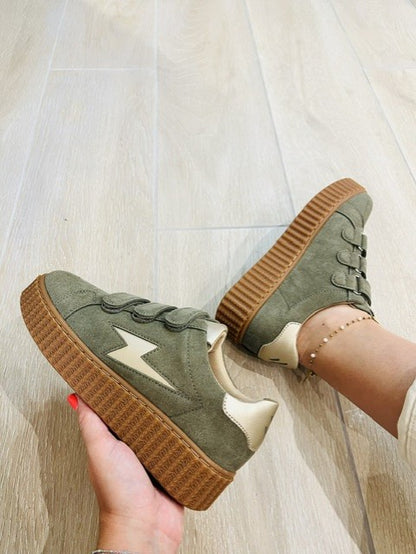 sneakers Vanessa Wu kaki - baskets Vanessa Wu kaki femme - sneakers kaki femme - baskets kaki femme - Vanessa Wu Maggie Original  - Maggie Original kaki - baskets Maggie Original
- baskets éclair kaki femme - sneakers à scratchs femme - baskets à scratchs kaki - sneakers plateforme femme - Vanessa Wu BK2954KK