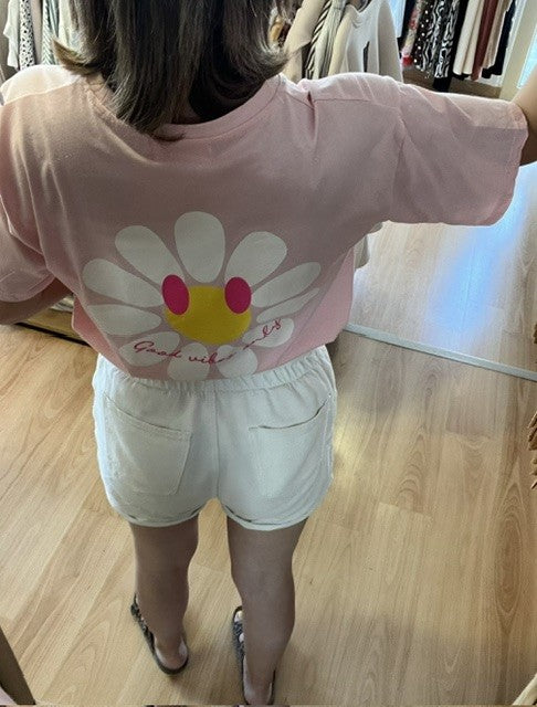 T-shirt rose Marguerite