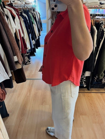 Chemise sanguine manches courtes Perez