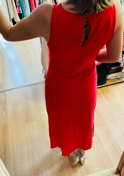 Robe sans manches en jersey rouge Wyla