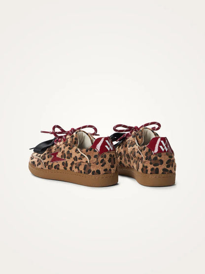 Baskets LÉO Léopard & Rouge | Sasa x Vanessa Wu