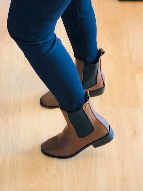 bottine marron shirley vanessa wu 