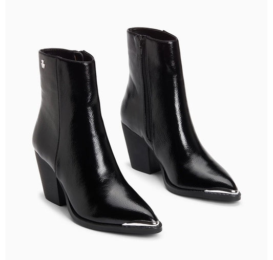 Bottines Amandine Vanessa Wu - bottine santiag - bottines vernis noires