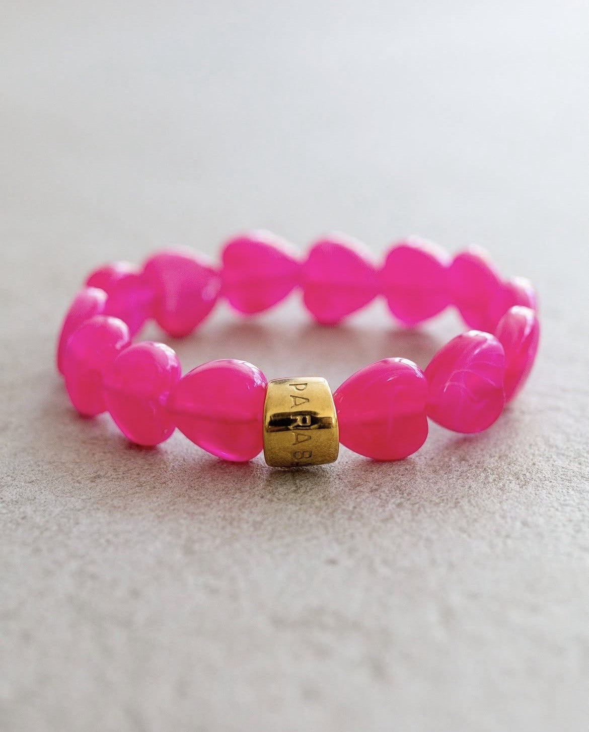 Bracelet Cœur fraise - bracelet Parabaya - Cadeau fête des mères - bijou femme tendance - bracelet cœur femme - cadeau maman original - bracelet coloré femme - bijou romantique femme