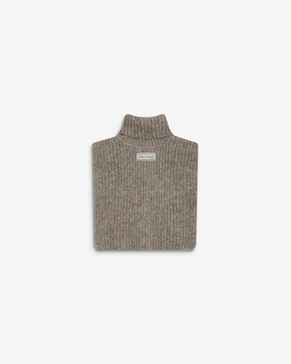 Snood tricoté taupe Ansel