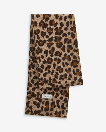 Écharpe jacquard imprimée leo Adra
