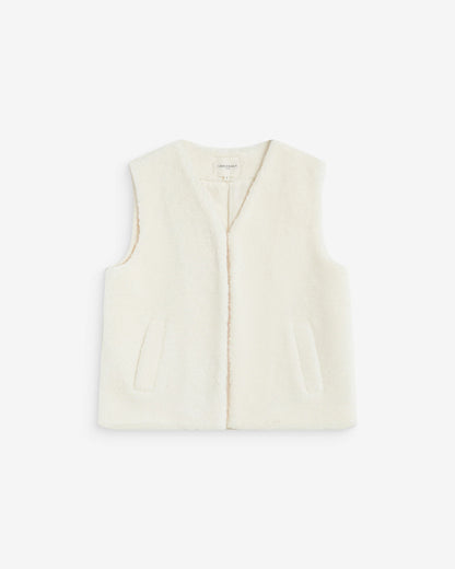 Veste sans manches écru Avery