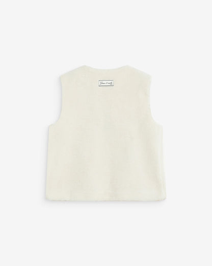 Veste sans manches écru Avery