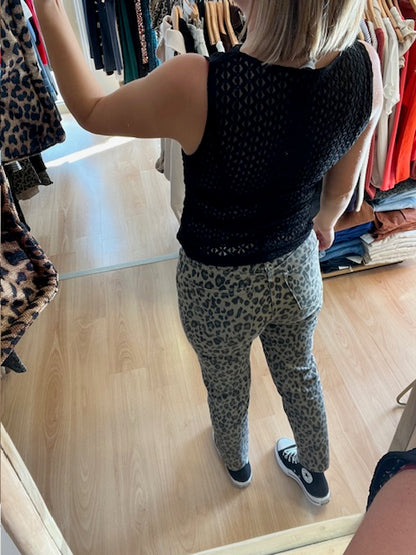 Top en dentelle noir Tenet