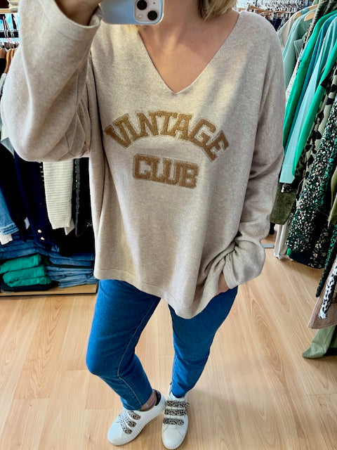 Pull "Vintage club"