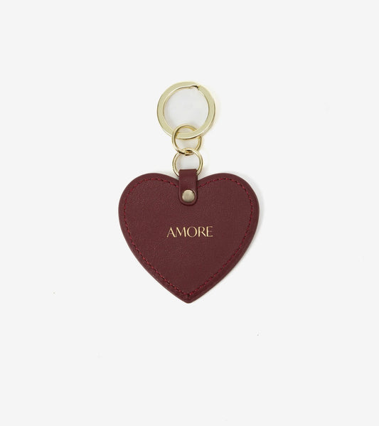 porte-clés cœur en cuir - porte-clés cœur - porte-clés en cuir femme - porte-clés cuir femme - porte-clés élégant femme - porte-clés sac femme
-  accessoire de sac femme-  porte-clés original femme - porte-clés Aria Grace & Mila - porte-clés Cherry - idée cadeau femme porte-clés