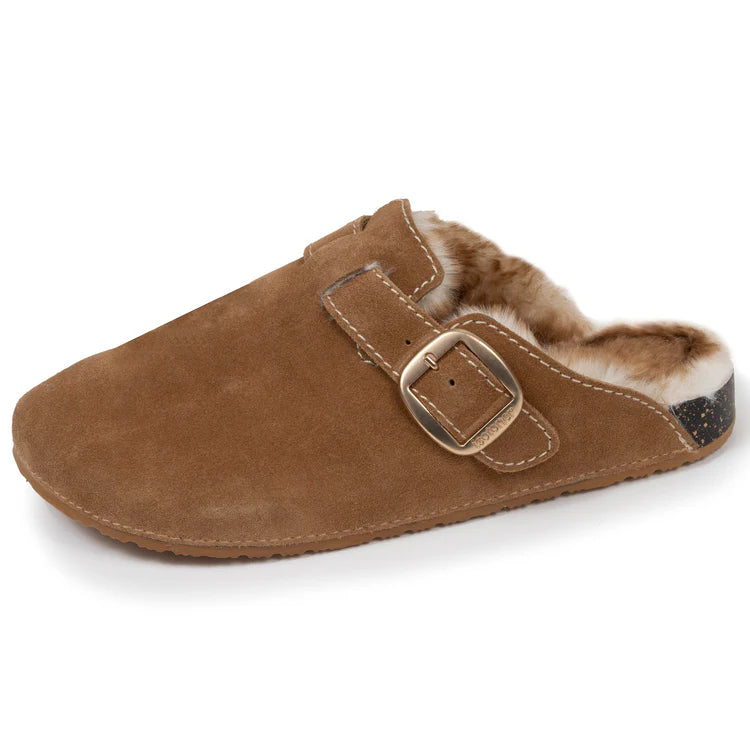 Mules fourrées camel Issiaka