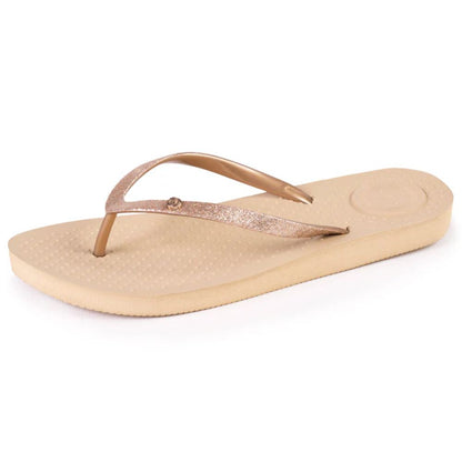 Tongs femme - tongs beige femme - tongs paillettes - tong brillantes femme - sandales tongs femme - tongs été femme - tongs confort femme - tong femme beige à paillettes