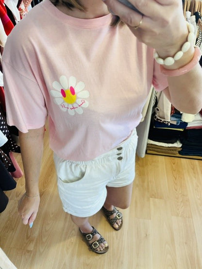 T-shirt rose Marguerite
