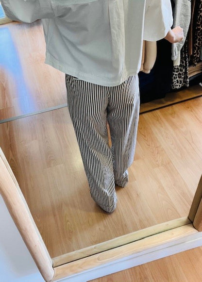 Pantalon à rayures mocha Volute