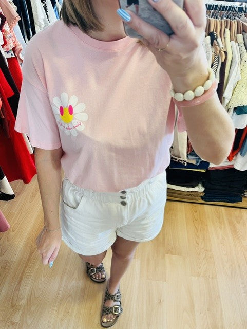 T-shirt rose Marguerite