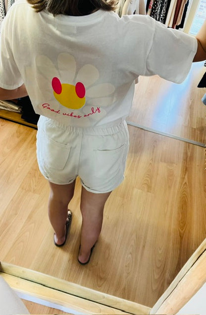 T-shirt blanc Marguerite