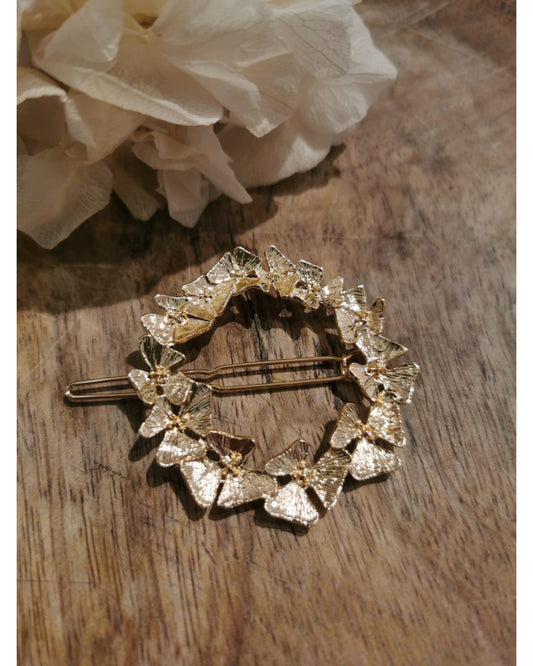 Barette couronne de fleurs