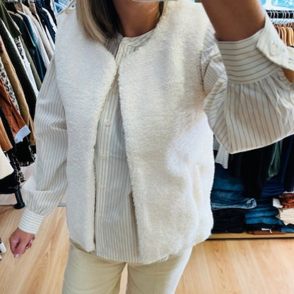 Veste sans manches écru Sinatra