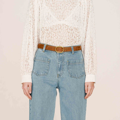 Ceinture chataigne Stallone