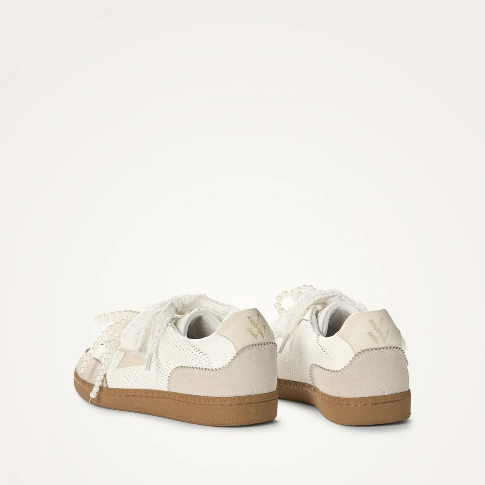 Baskets PERLA Blanc & Beige | Sasa x Vanessa Wu