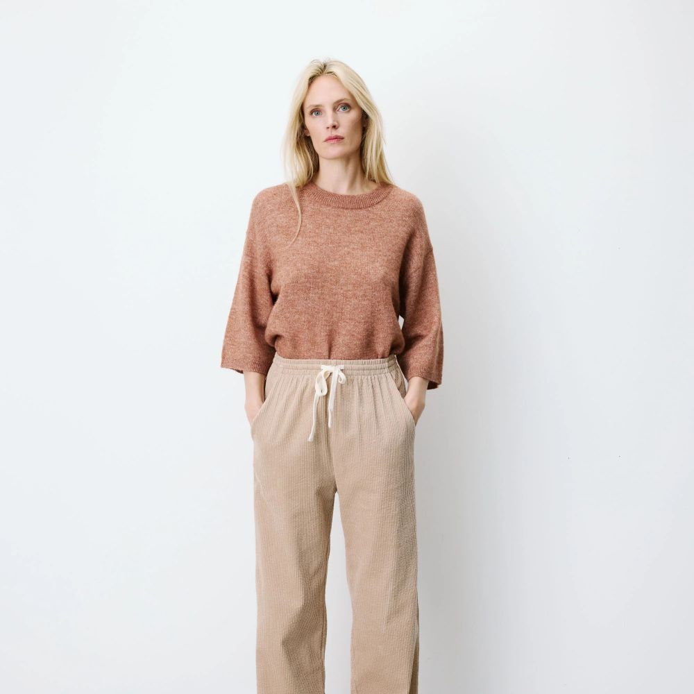 Pantalon velours côtelé beige Liberty