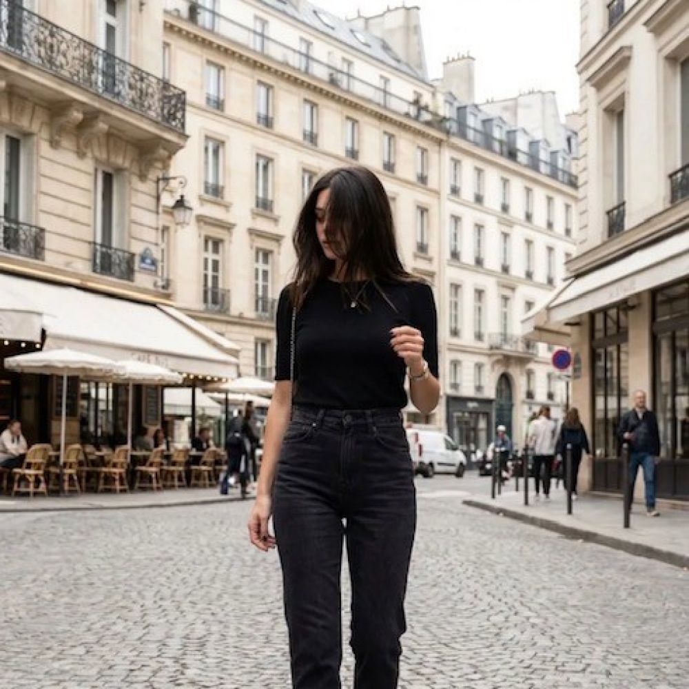 Jean Mom Lois noir