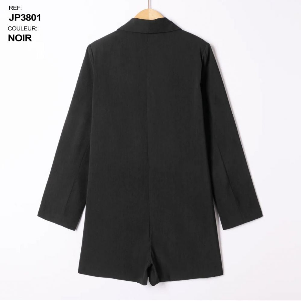 Combi-short blazer noir Sharonn