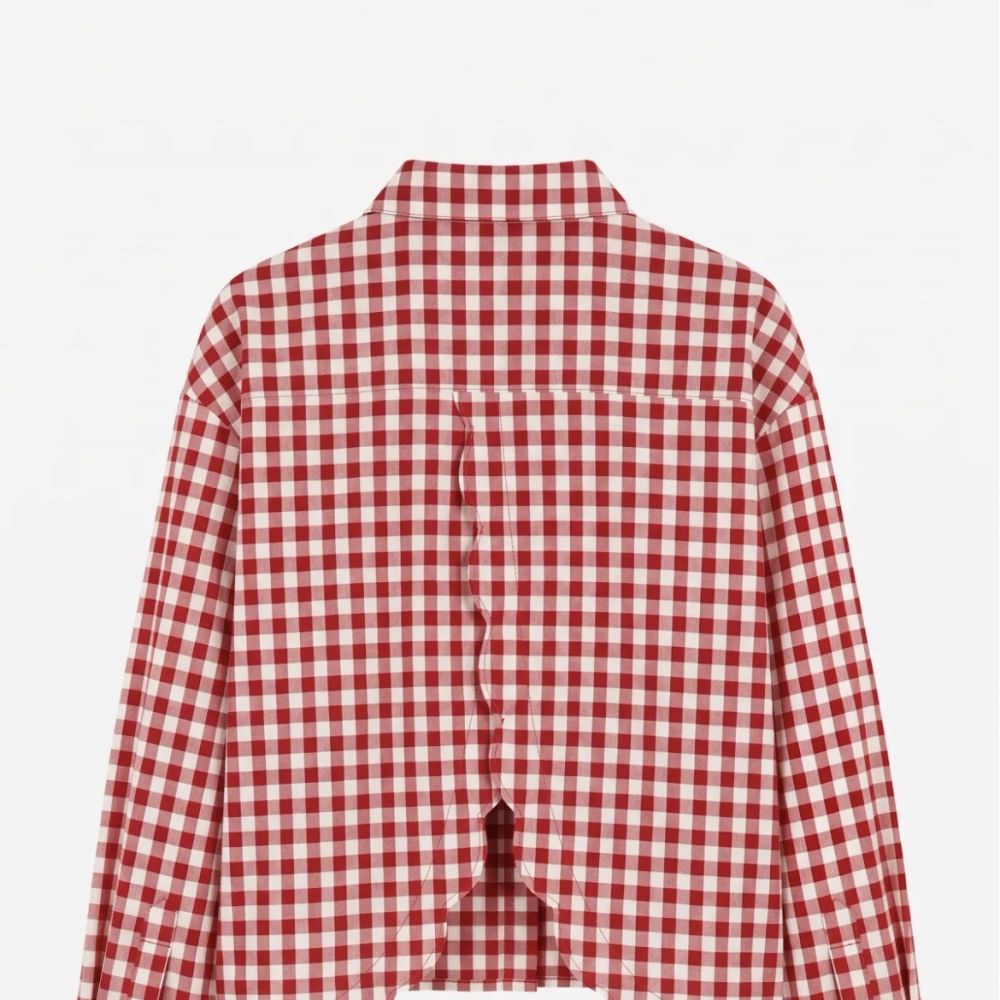 Chemise vichy rouge Nadia