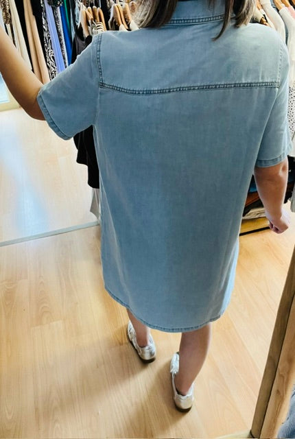 Robe chemise en jean Lou