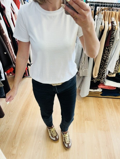T-shirt cœur ajouré blanc Milan