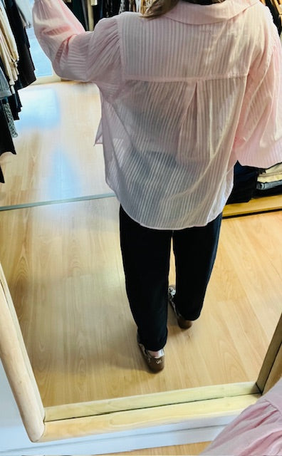 Chemise oversize rose Vibes