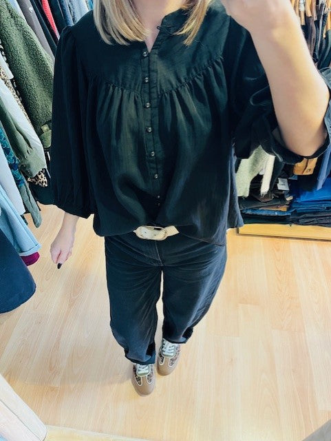 Blouse oversize noire Vanille