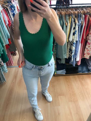 Top Jessy vert foncé