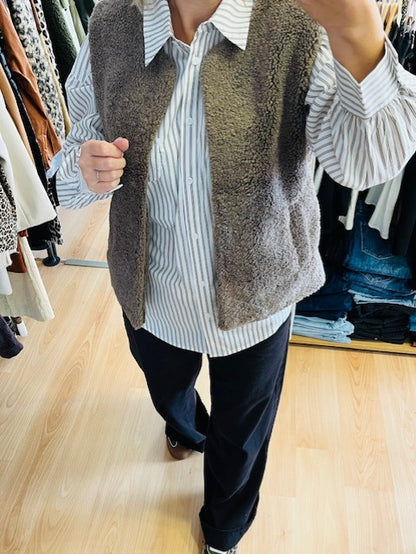 Veste sans manches taupe Sinatra