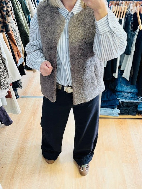 Chemise à manches longues à rayures Sorbet