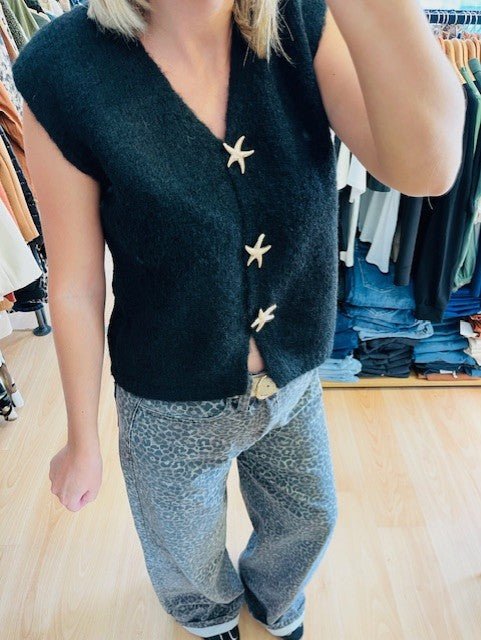 Gilet sans manches noir Robin