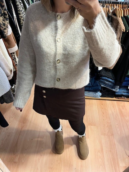 Jupe-short chocolat Lila